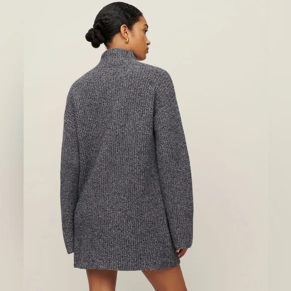 Reformation Gray Long Sleeve Dress - Picture 4 of 13